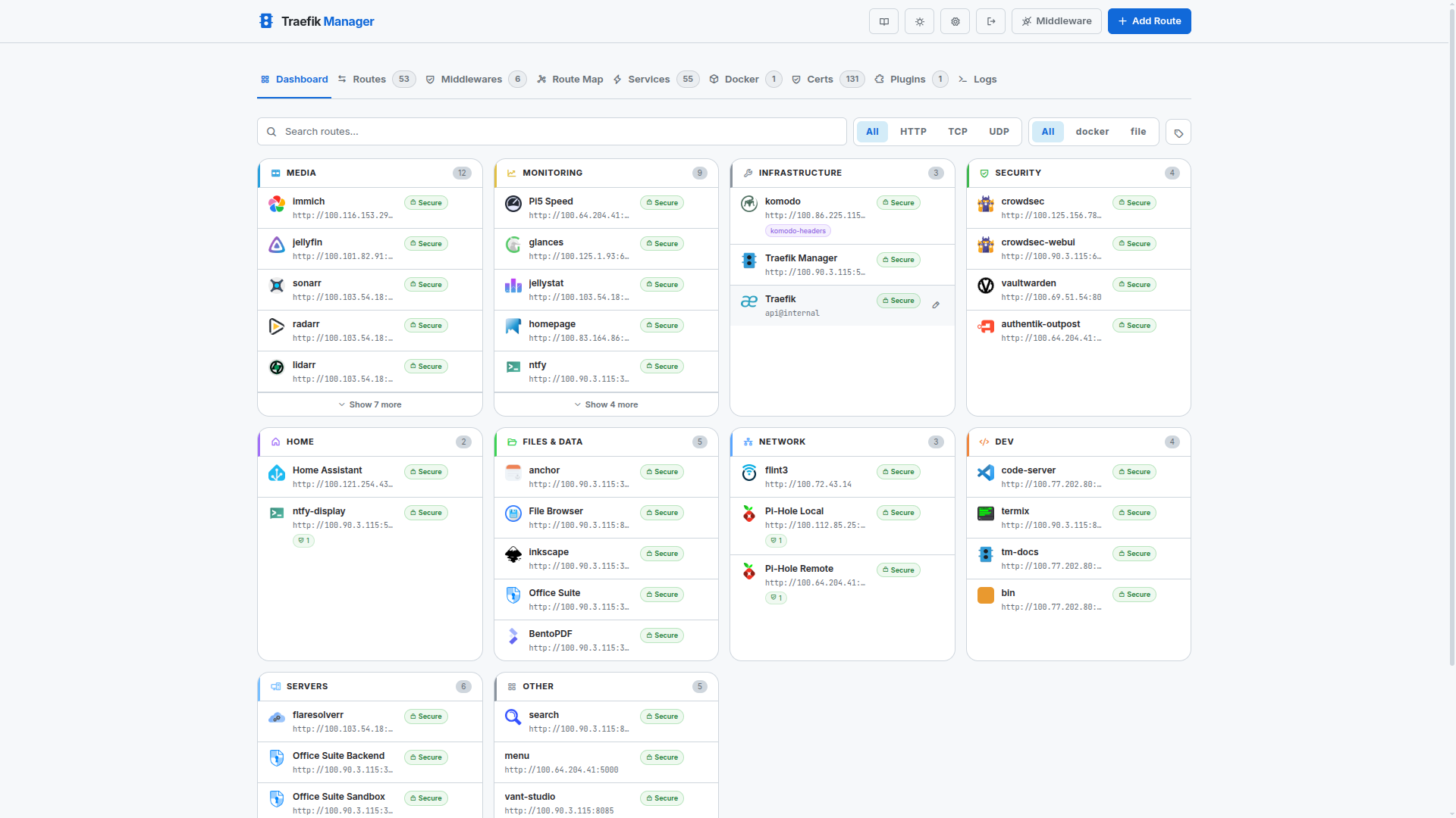 Dashboard – no widgets (light)