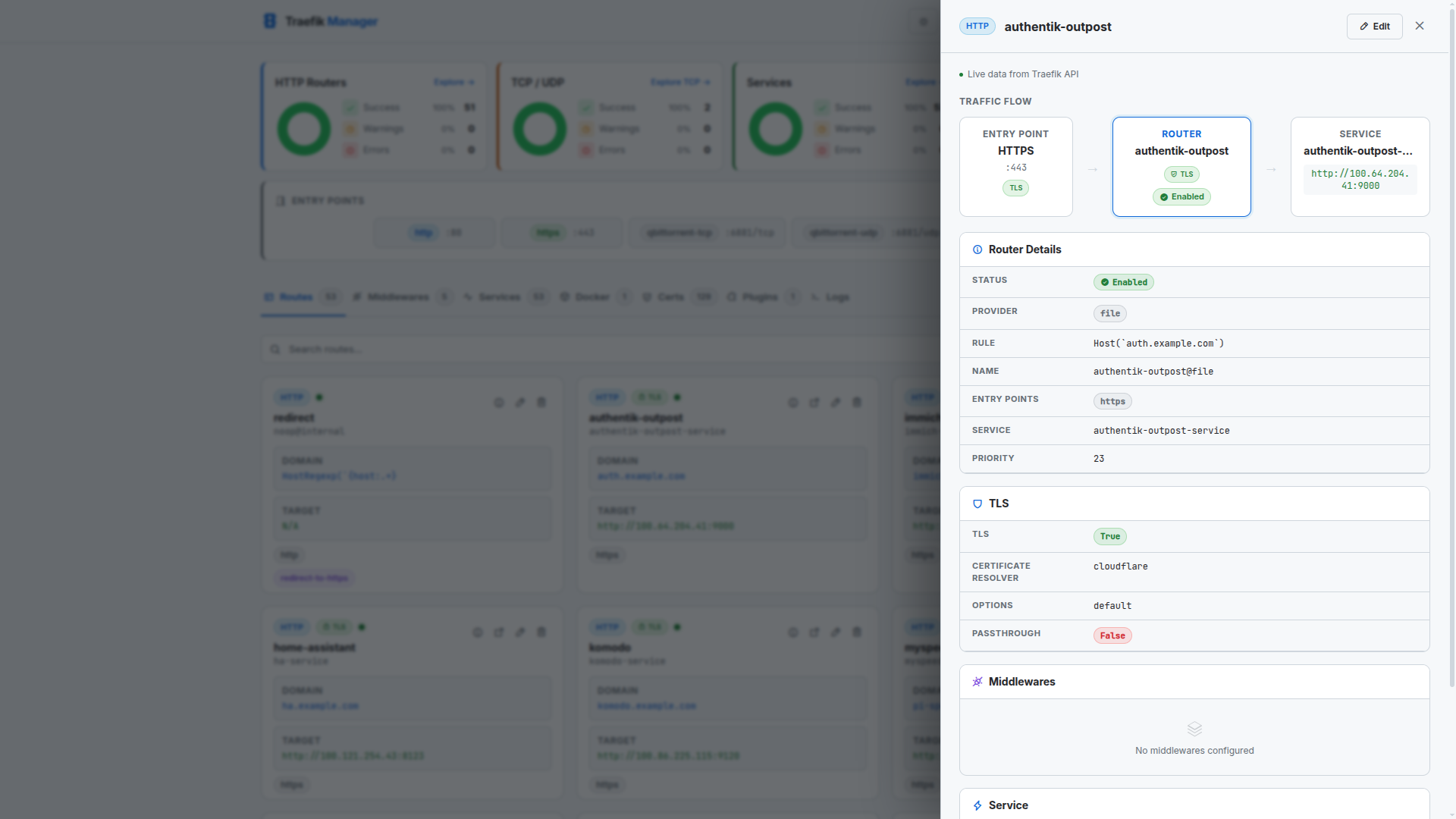 Route details (light)