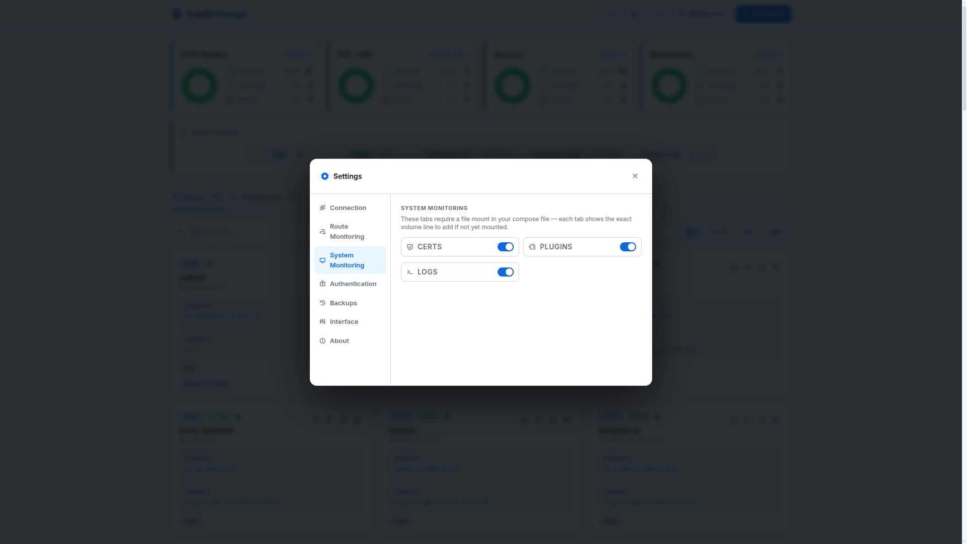 Settings – system (light)